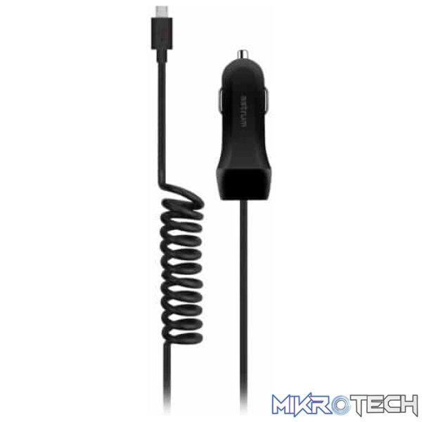 12W 2.1A Spring Micro USB Car Charger - CC240 - Image 2